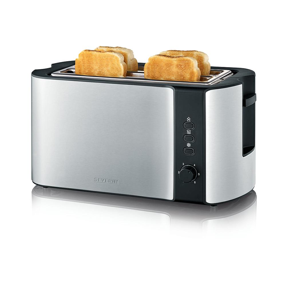 Severin Long Slot Toaster SS/Black | Toasters