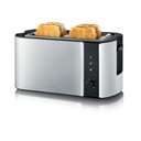 Severin long slot toaster ss/black