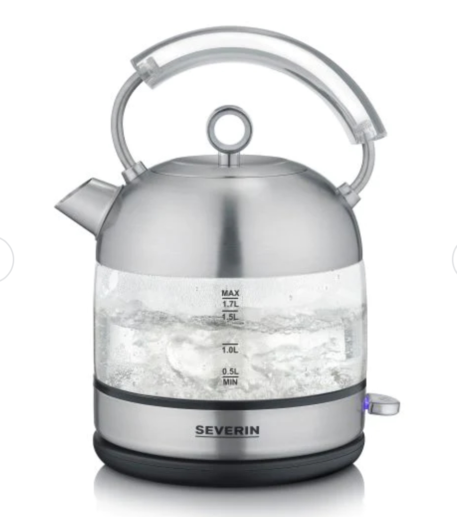 Severin Retro Glass Kettle 1.7Liter 2400W