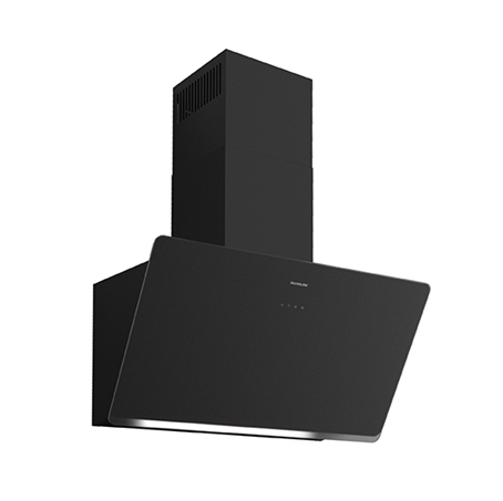Silverline Hood 90cm 700m3/h Black Tempered Glass Soho