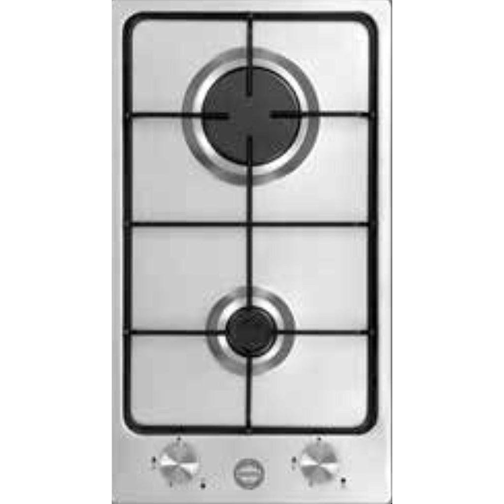 Ardesia Gas Hob 30cm 2Burners  Stainless Steel