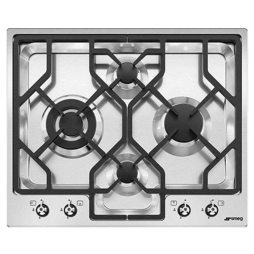 SMEG Gas Hob 60cm 4 Burner Stainless Steel