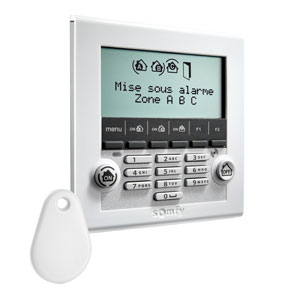 Somfy Alarm Keypad w LCD & badge