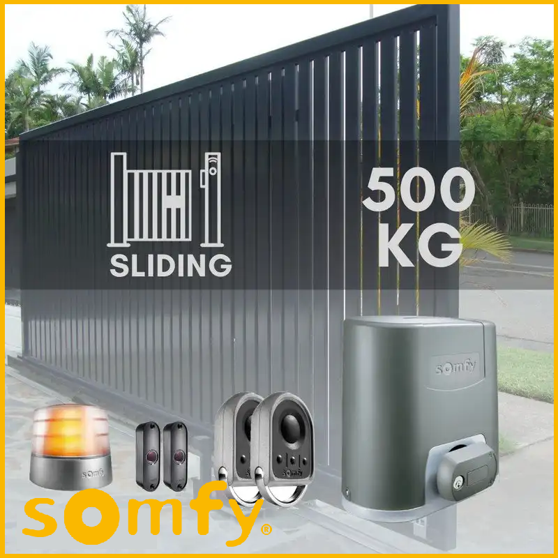 Somfy Home Motorization For Sliding Gate Elixo 500 230V Eco CFT Pack RTS
