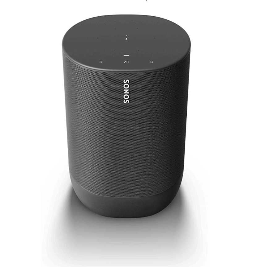 Sonos Move Battery-powered Smart Speaker Wi-Fi and Bluetooth with Alexa built-in Black​​​​​​​