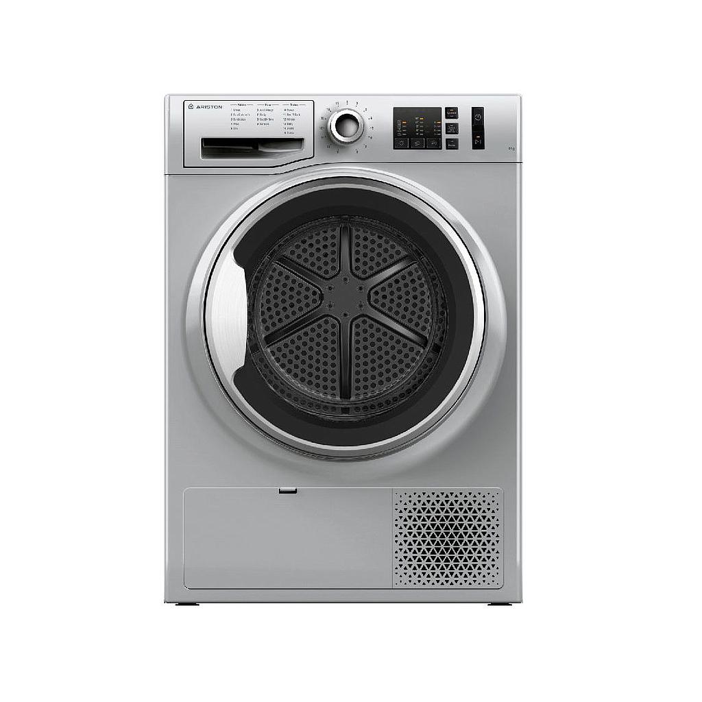ariston dryer 8kg 15 programs silver a+