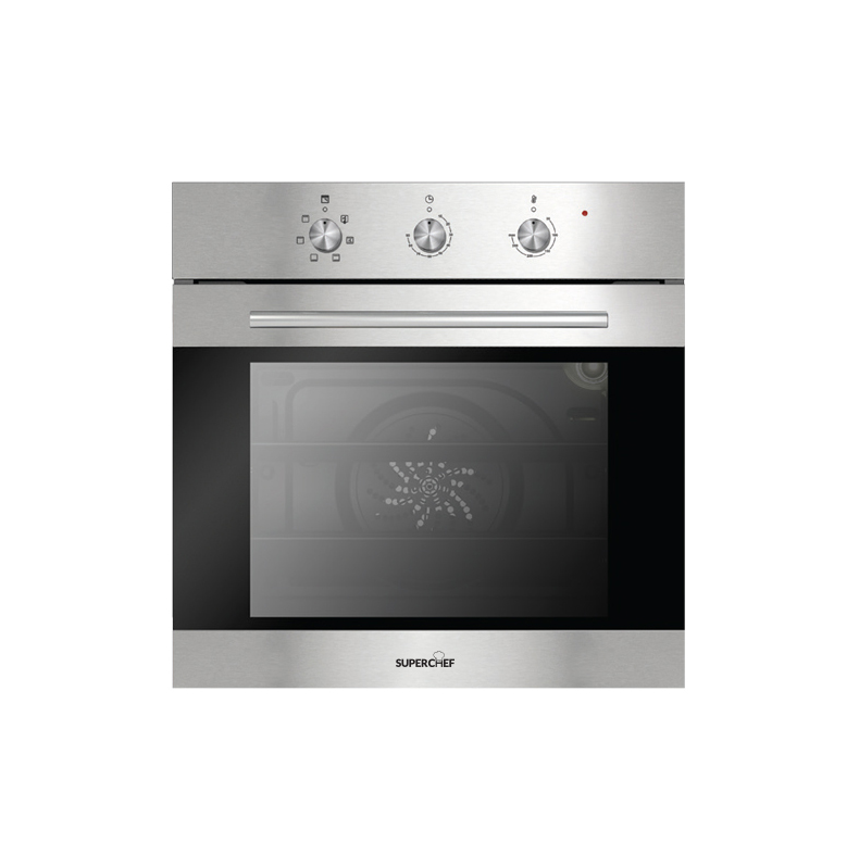 SuperChef Built in Gas Oven 60cm 67Liter Stainless Steel | Built-in Ovens