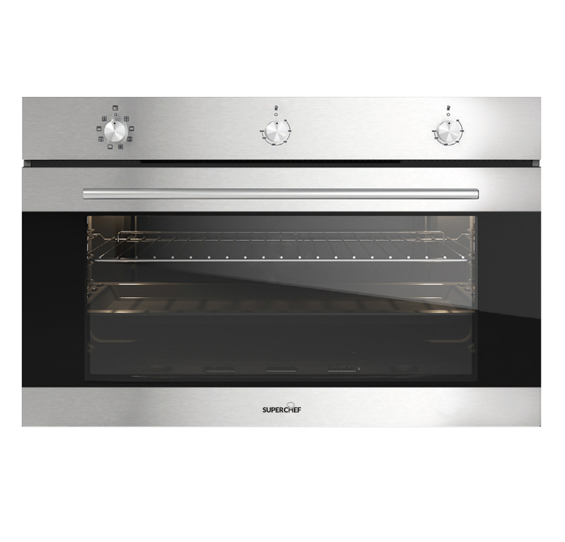SuperChef Built-in Gas Oven 90cm 120liters XXL | Built-in OVENS