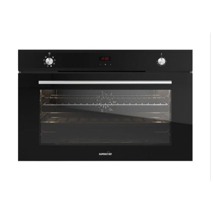 SuperChef Built-in Gas Oven 90cm 120liters XXL - Black