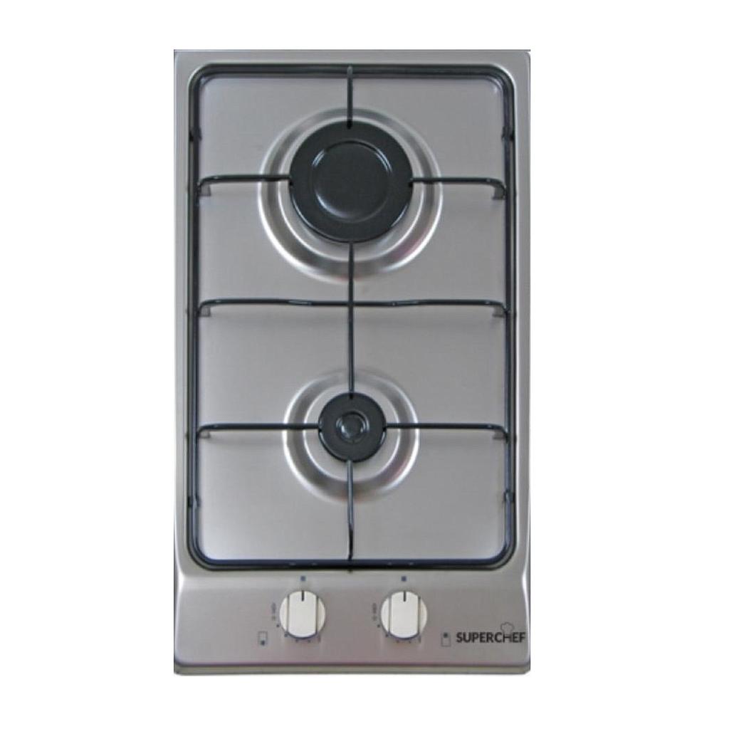 SuperChef Hob 30cm 2Burners Full Safety