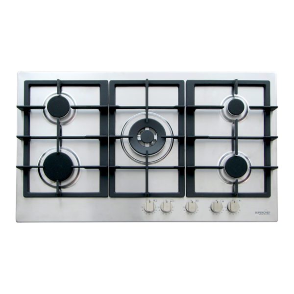 SuperChef Hob 90cm 5Burners Full Safety تدريج