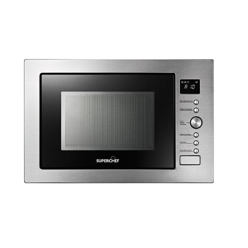 SuperChef Microwave Oven 34Liter Built-in with Grill Stainless Steel