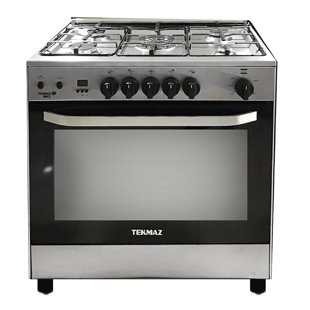 Tekmaz Gas Cooker 80cm Stainless Steel With Fan | GAS COOKERS