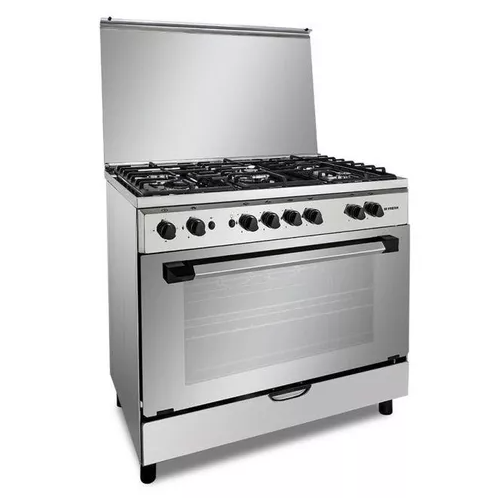 Tekmaz Gas Cooker 90cm with Fan Stainless Steel | Cookers