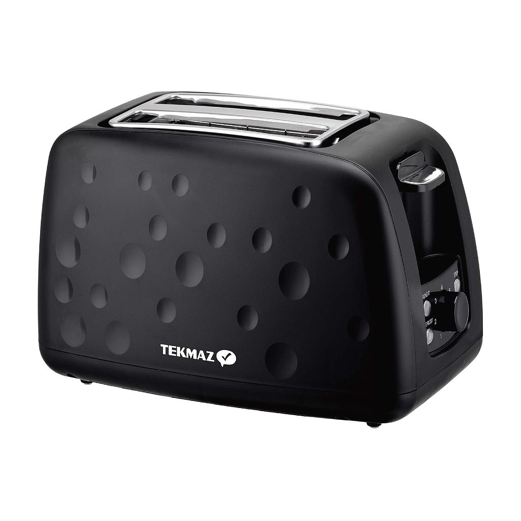 Tekmaz Toaster 900W - Black | TOASTERS