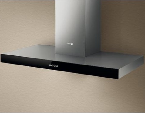 Turboair Hood 90cm 800m3/h Stainless Steel Black