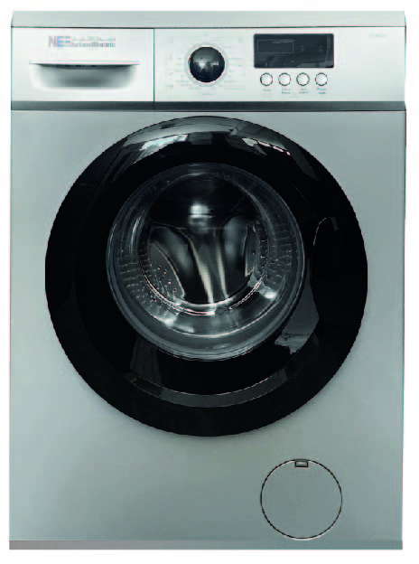 NATIONAL ELECTRICWashing Machine 8kg 1400rpm Silver | WASHING MACHINES