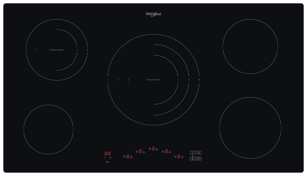 Whirlpool Built-In Elec Ceramic Hob 90cm