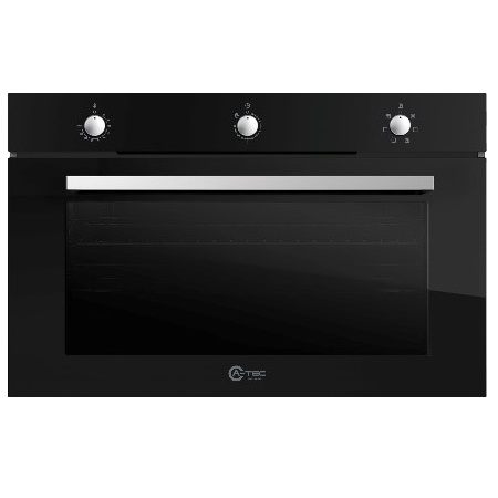 A-TEC Built-in Gas Oven 90cm 2Fans 120L Black