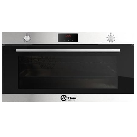 A-TEC Built-in Gas Oven 90cm 3Fans 120L Digital - Inox