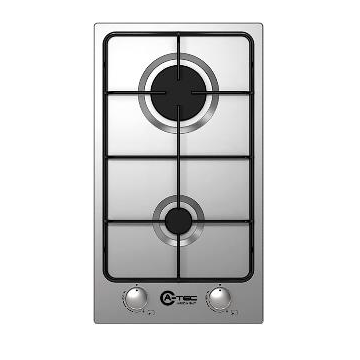 A-TEC Hob 2 Burners 30cm FFD Front Knobs - Stainless Steel (NEW)