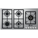 A-TEC Hob 5 Brass Burner 90cm FFD Front knobs Stainless Steel