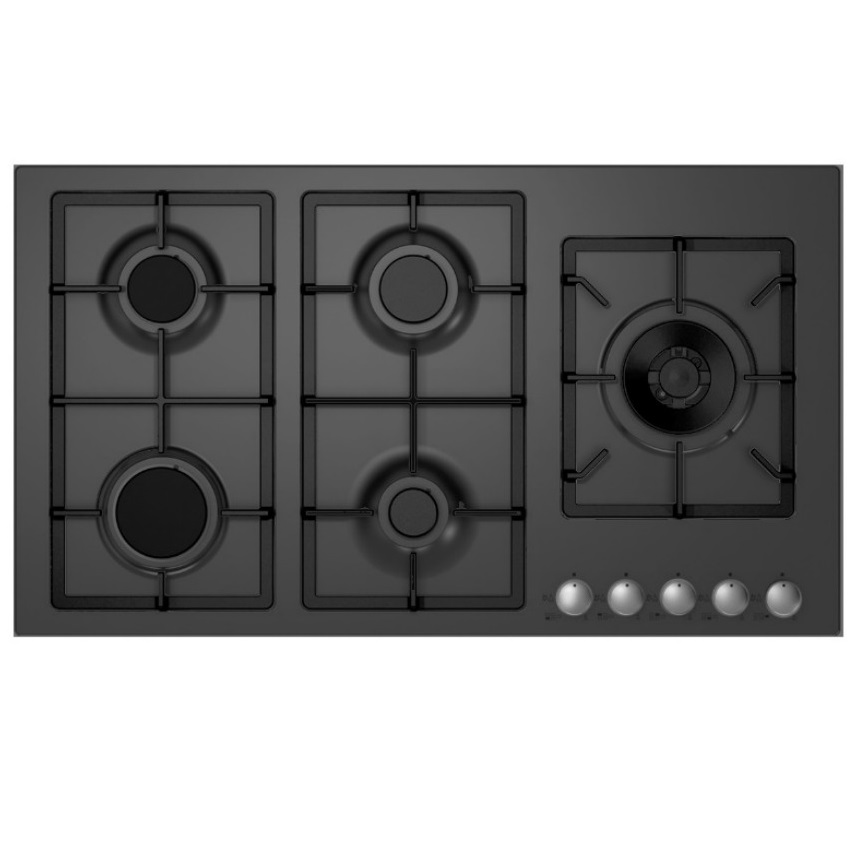 A-TEC Hob 5 Burner 90cm FFD Front knobs Black