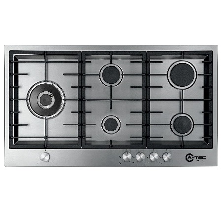 A-TEC Hob 5Burner 90cm FFD Stainless Steel Flush