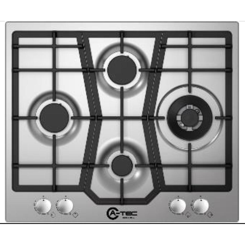 A-TEC Hob SS 4Burner 60cm FFD Front Knobs