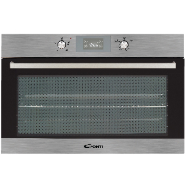 Conti Built in Gas Oven 90cm 95 Liter - Inox | BUILT IN OVENS