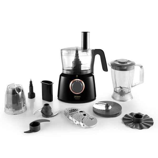 Arzum Food Processor 1000W - Black