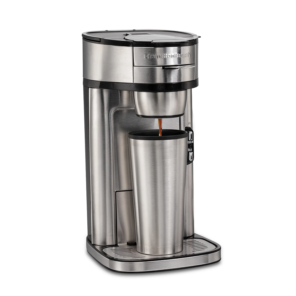 Hamilton Beach Scoop Single Serve Coffee Maker - Stainless Steel