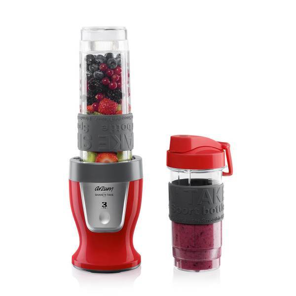 ARZUM personal blender shake'N take - red