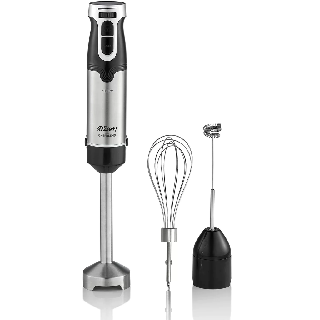 Arzum 1000W Hand Blender with Milk Frother | BLENDERS