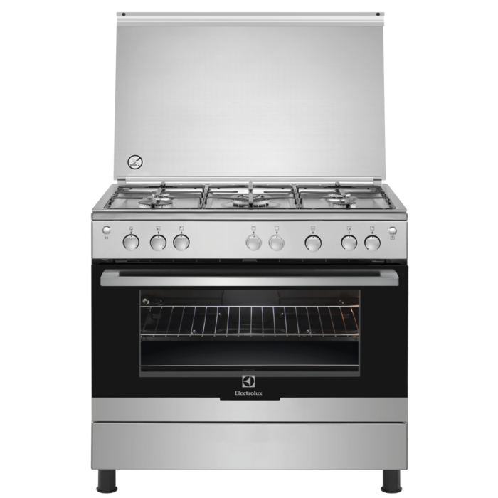 Electrolux Gas Cooker 5Burners 120L Full Safety - Stainless Steel | COOKERS