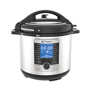 Conti Electric Pressure Cooker  8Liters 1200W - Silver