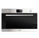SuperChef Built-in Gas Oven 90cm 125Liters XXL 3Fans Digital - Inox