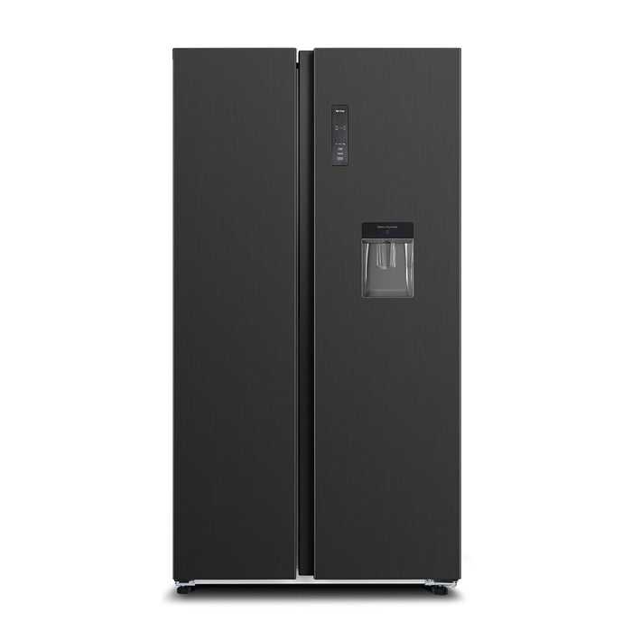 Chiq Side by Side Refrigerator 525Liter - Black