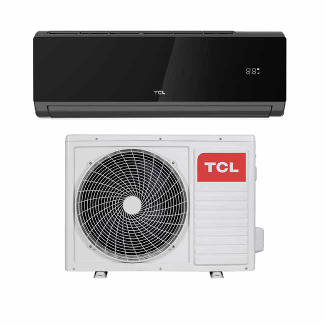 TCL Air Conditioner Inverter Split AC 1 Ton A++ (Black) TAC12-chsd/xa31bi