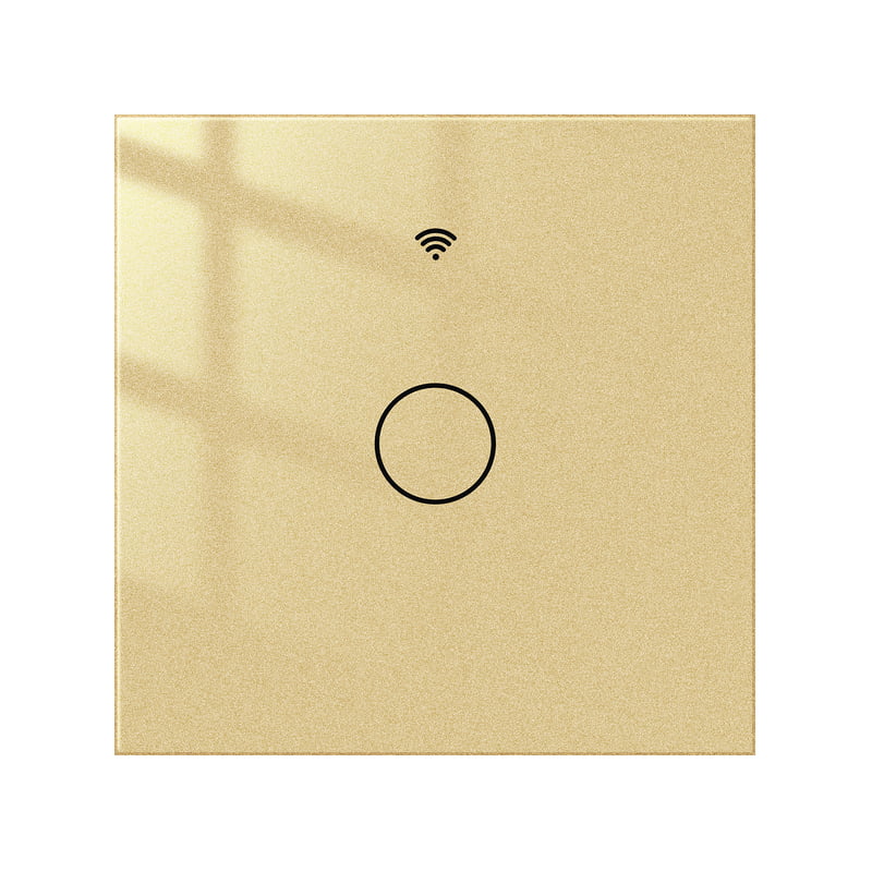 MOES Smart Switch 1 Gang EU - Gold
(WRS-EU1-GD-MS) WiFi+RF