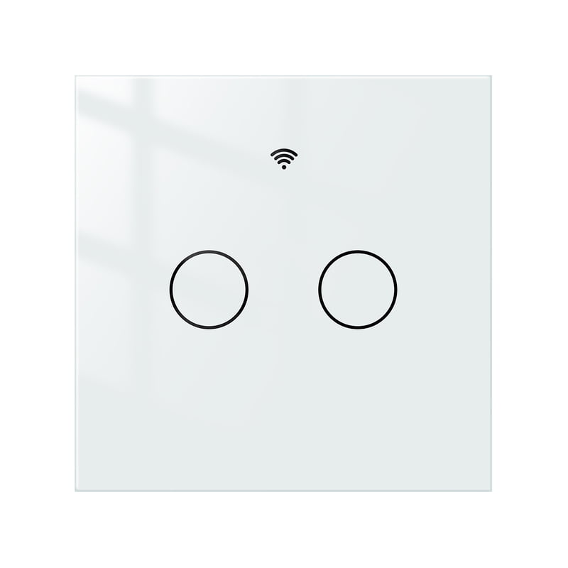 MOES Smart Switch 2 Gang EU - White (WRS-EU2-WH-MS) WiFi+RF