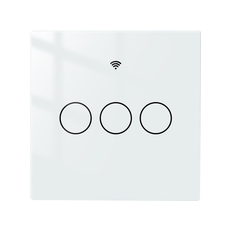 MOES Smart Switch 3 Gang EU - White (WRS-EU3-WH-MS) WiFi+RF