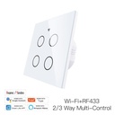 MOES Tuya Smart Switch WiFi+RF 4 Gang Switch- White