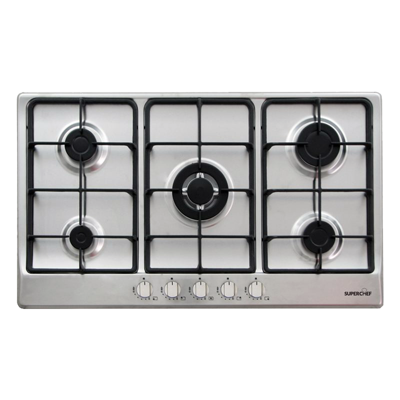 SuperChef Hob 90cm 5Burners Full Safety