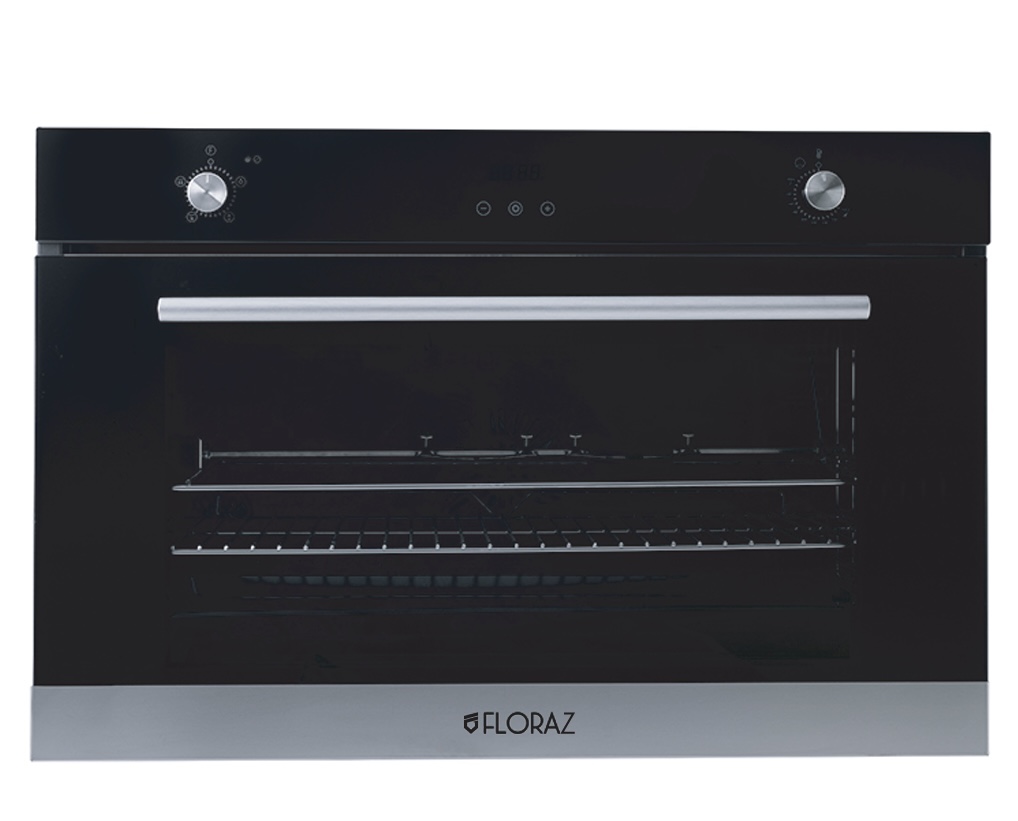 Floraz Built in Gas Oven 90cm - Black