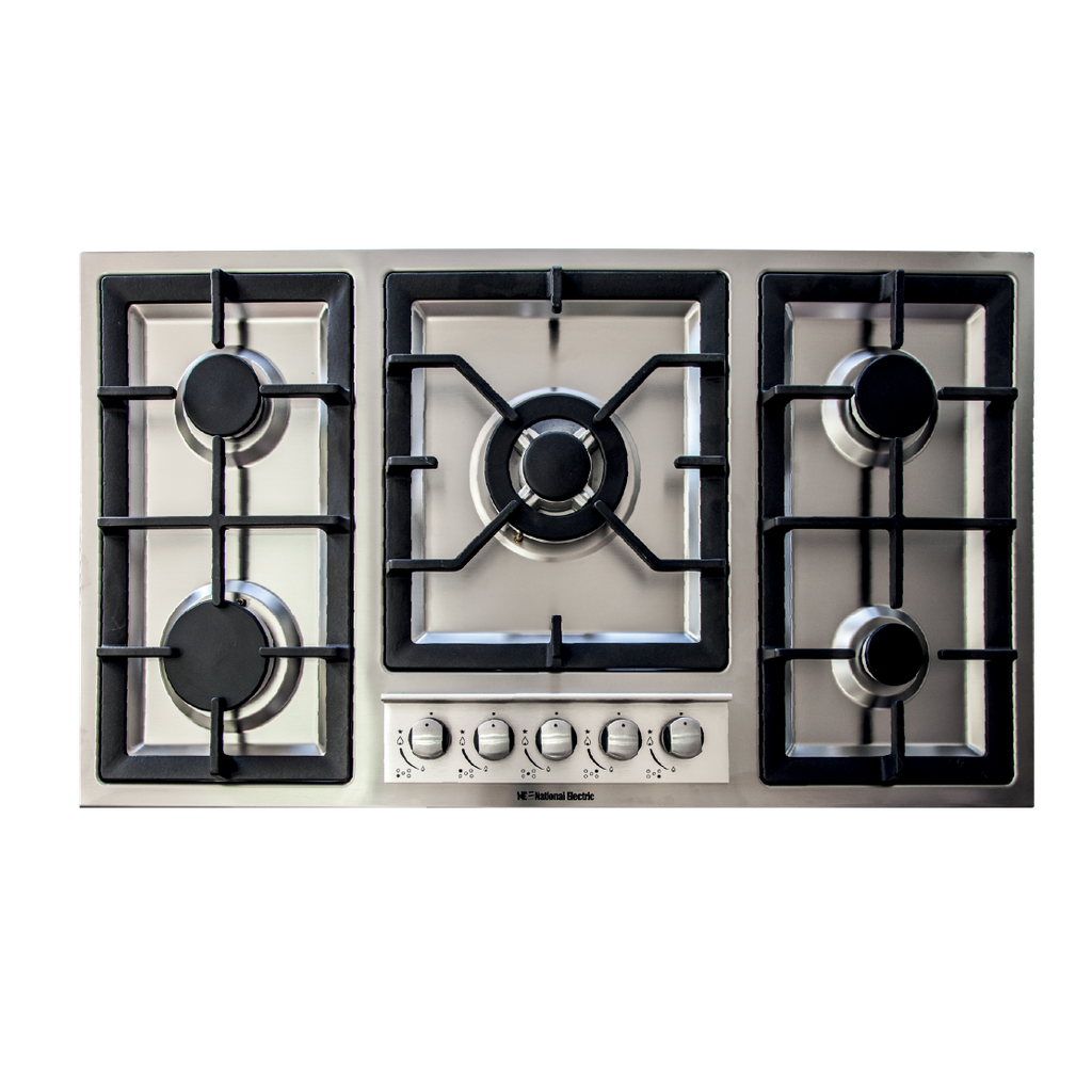 Hob 5 Gas Burner Sabaf 90cm Cast Iron SS