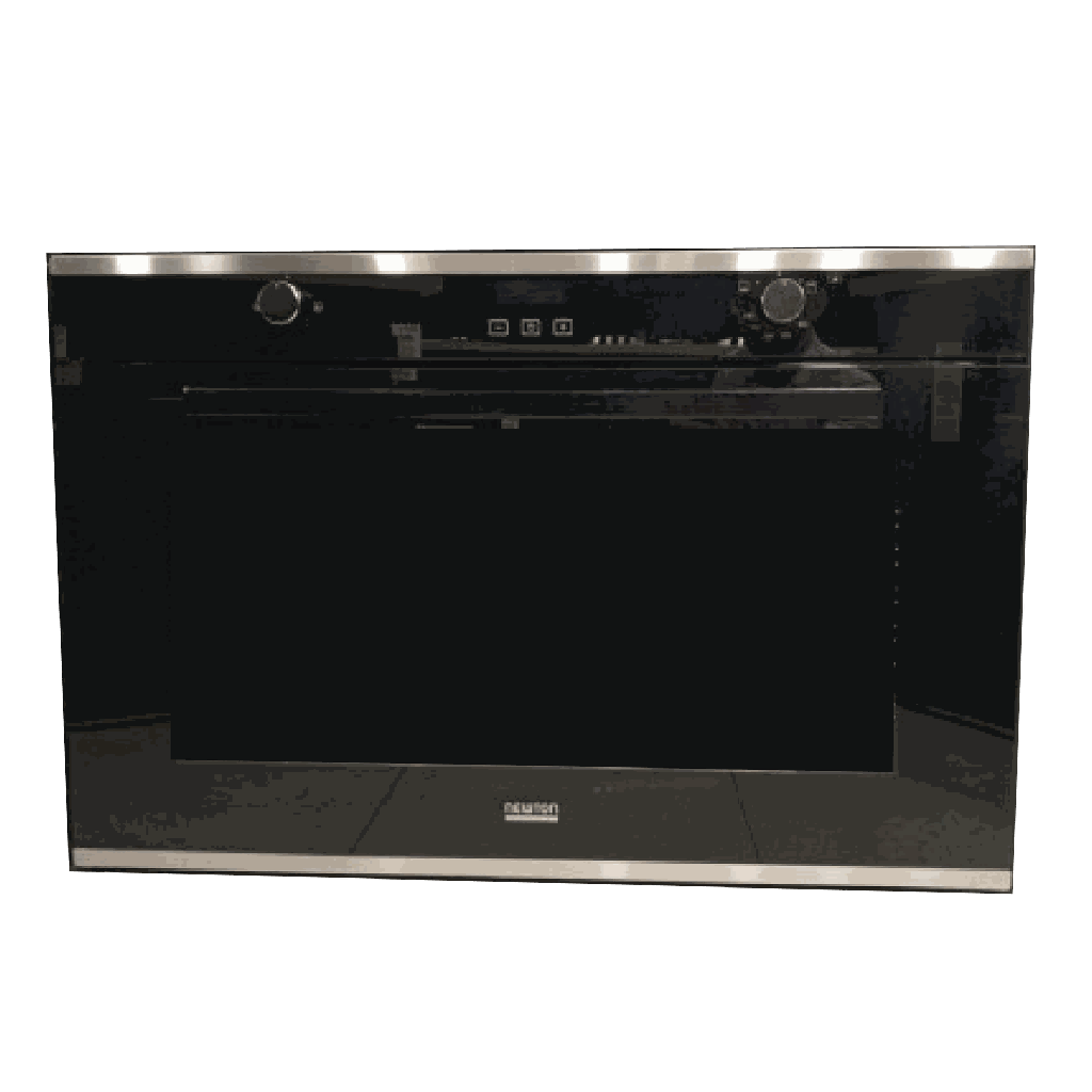 Built in Gas Oven 90cm 135Liter 2+1Fans - Black