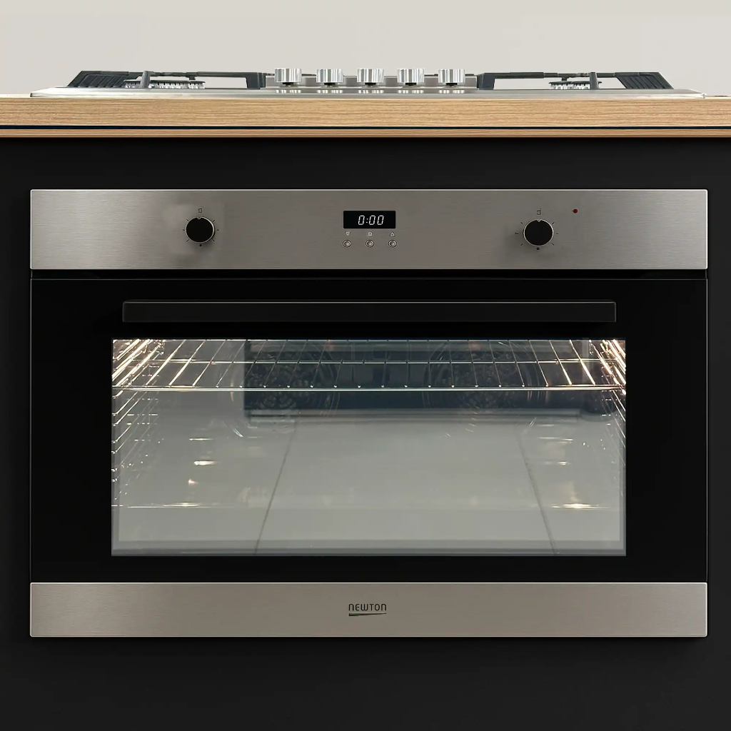 Built in Gas Oven 90cm 135Liter 2+1Fans - SS
