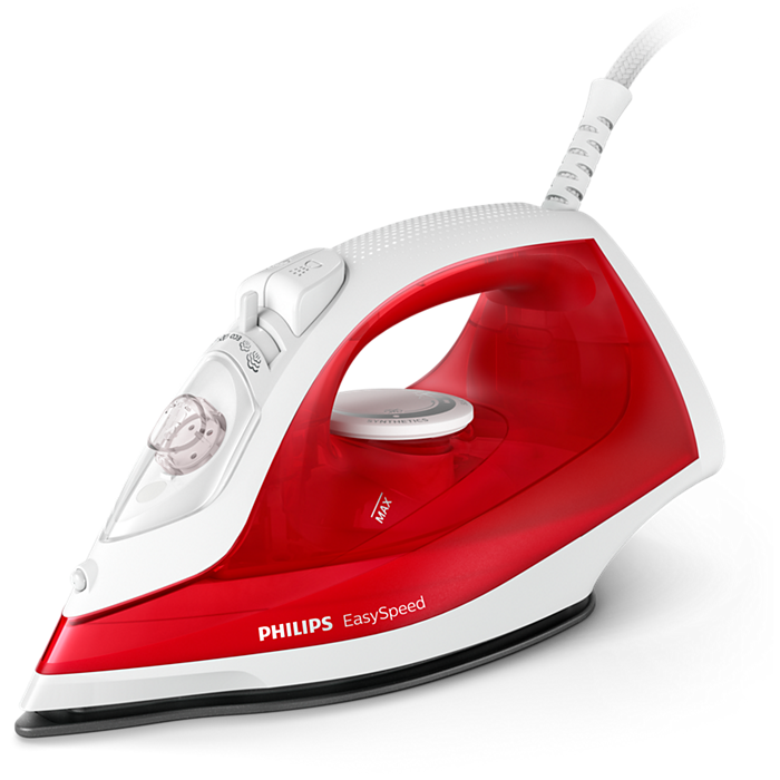 philips steam iron 2000w - red