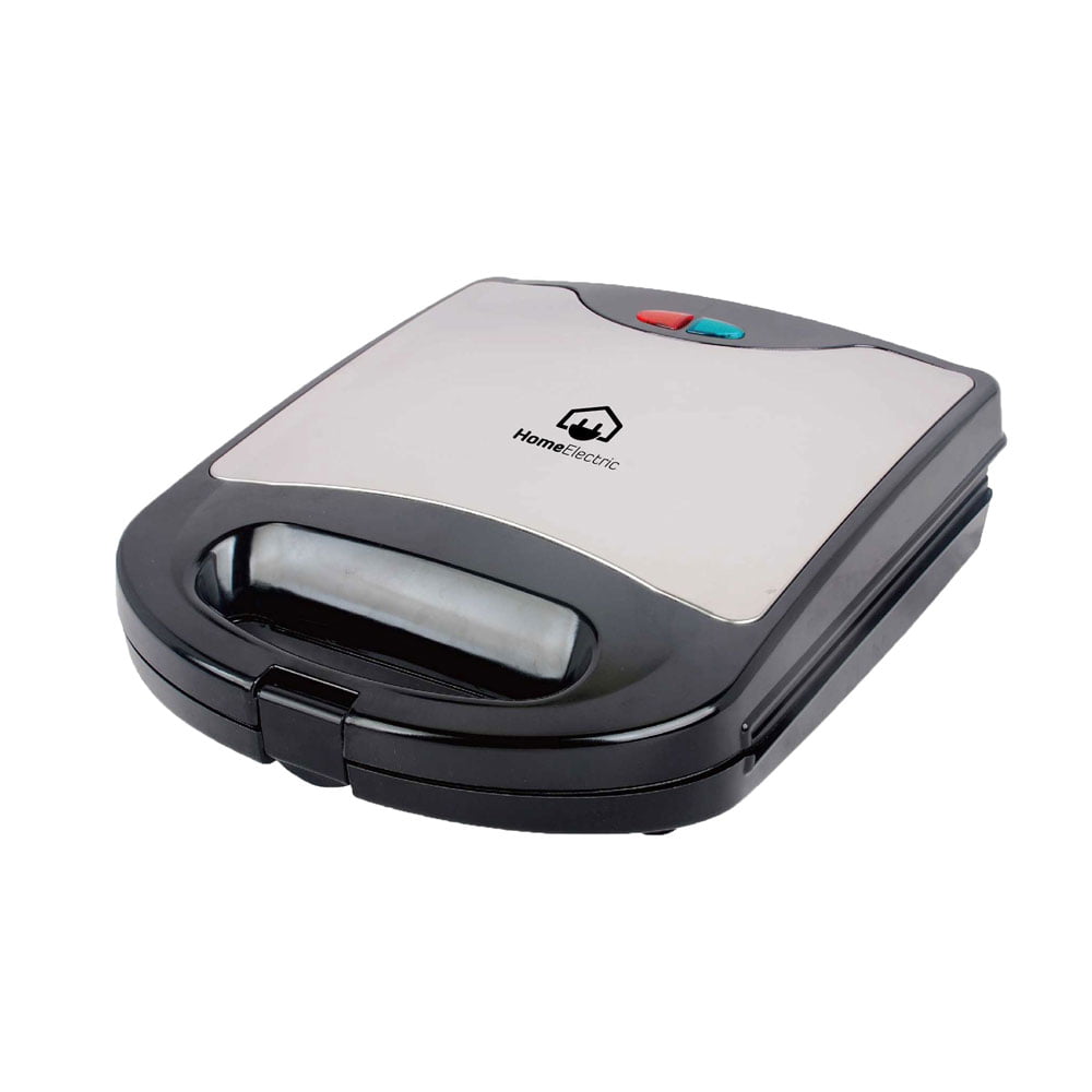 Home electric contact grill sandwich maker 1000w - silver